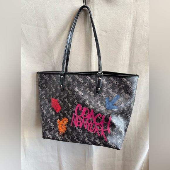 Coach Handbags - Coach x Jay Shells Reversible City Tote + Wallet Horse & Carriage Print